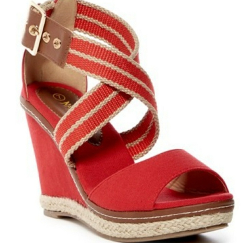Women's Fulton Crisscross Bands Wedge Sandal